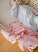 Load image into Gallery viewer, Kinn baby bamboo stretch swaddle -Peony
