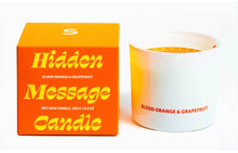 Load image into Gallery viewer, Hidden Message Candle - I Love You Blood Orange &amp; Grapefruit

