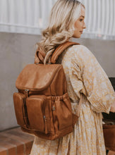 Load image into Gallery viewer, OiOi - Signature nappy backpack - Tan
