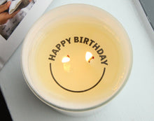 Load image into Gallery viewer, Hidden Message Candle - Happy Birthday Apricot &amp; Peach
