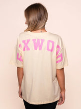 Load image into Gallery viewer, Foxwood - Interval Tee in Pale Lemon/Pink
