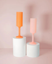 Load image into Gallery viewer, Peach+Petal Champagne Unbreakable Glasses 180mL
